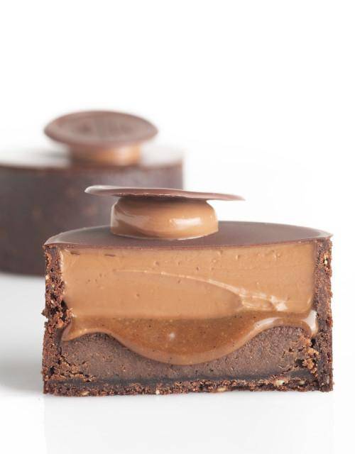 vegan chocolate caramel tart