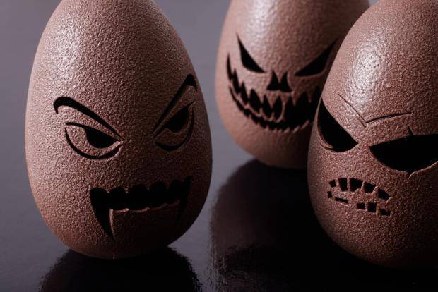 spooky chocolate eggs