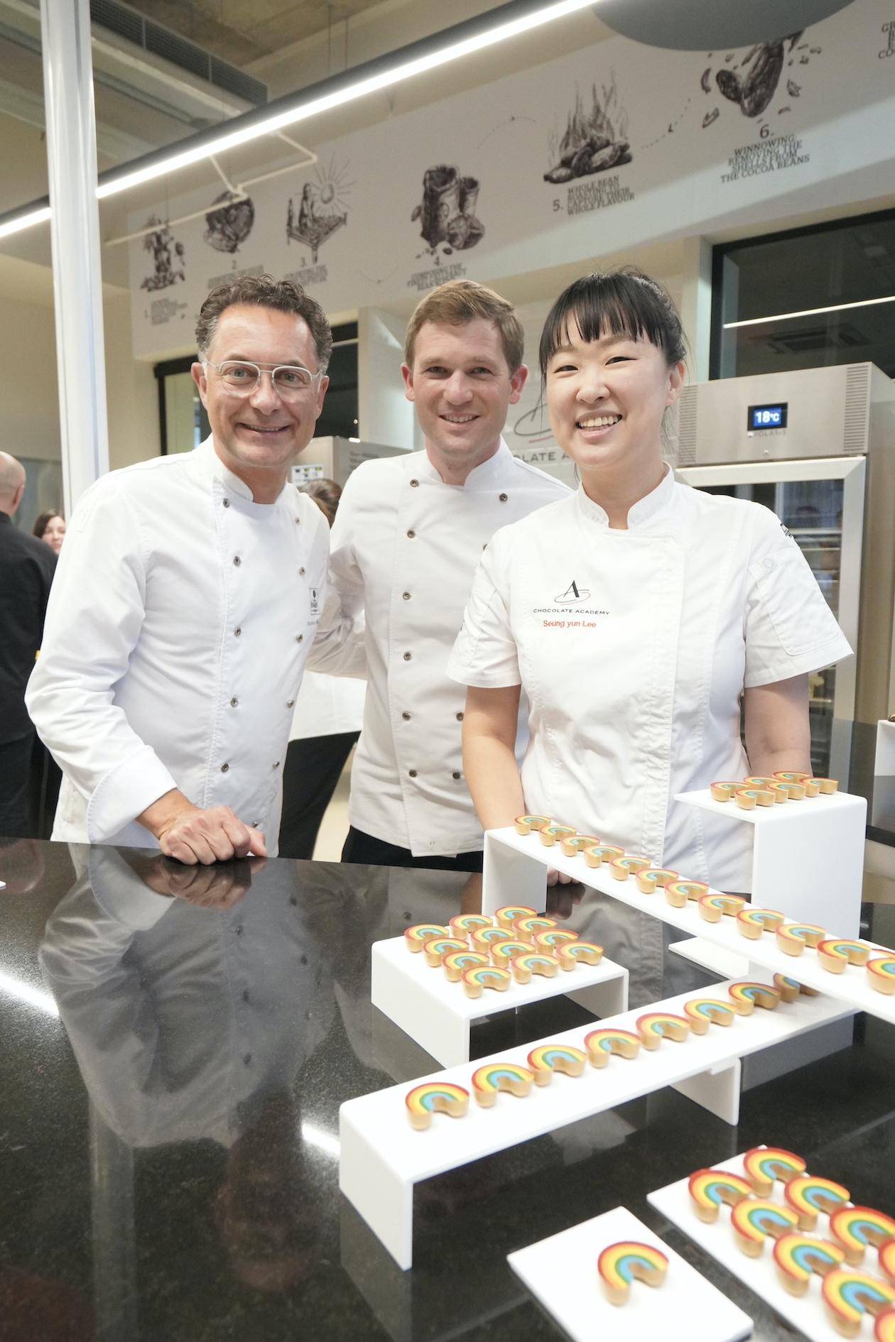 Chefs Ramon Morato, Martin Diez, and Seung yun Lee