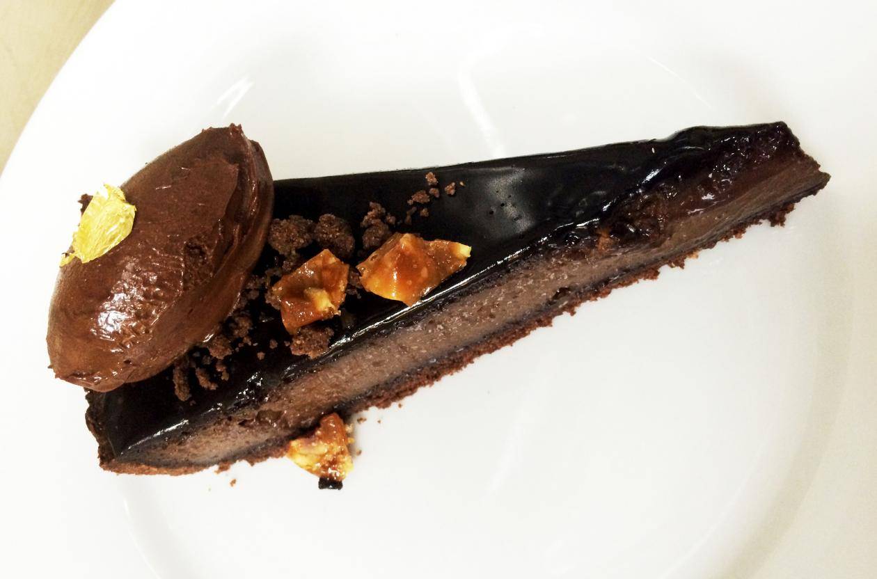 Chocolate praline tart, by Joanne Todd