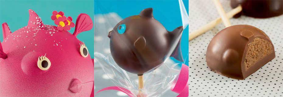 Les poissons bulle: délices chocolatés très colorés