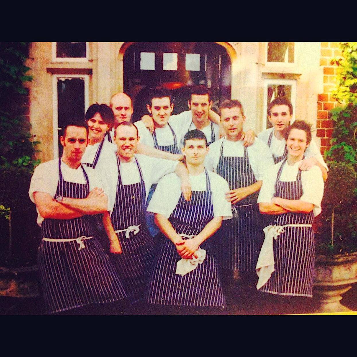 Chris with the team of at L'Ortolan