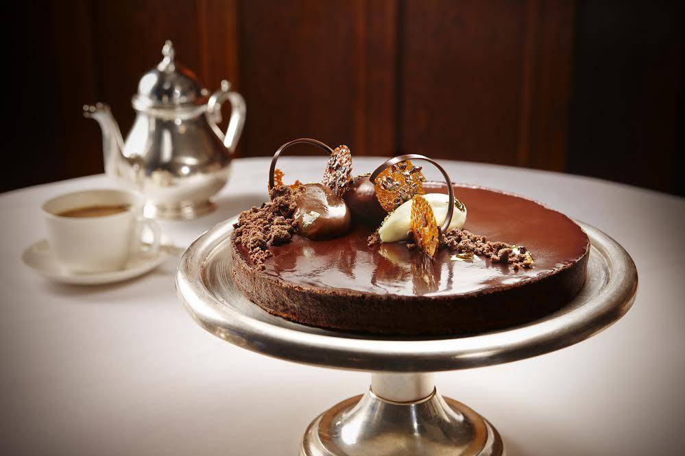 Joanne’s famous chocolate praline tart from Brown’s. Photo is from her personal archive