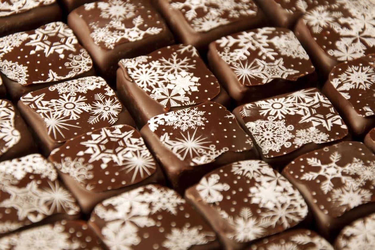 Yauatcha’s mulled wine chocolates. Photo: Laura Lajh Prijatelj