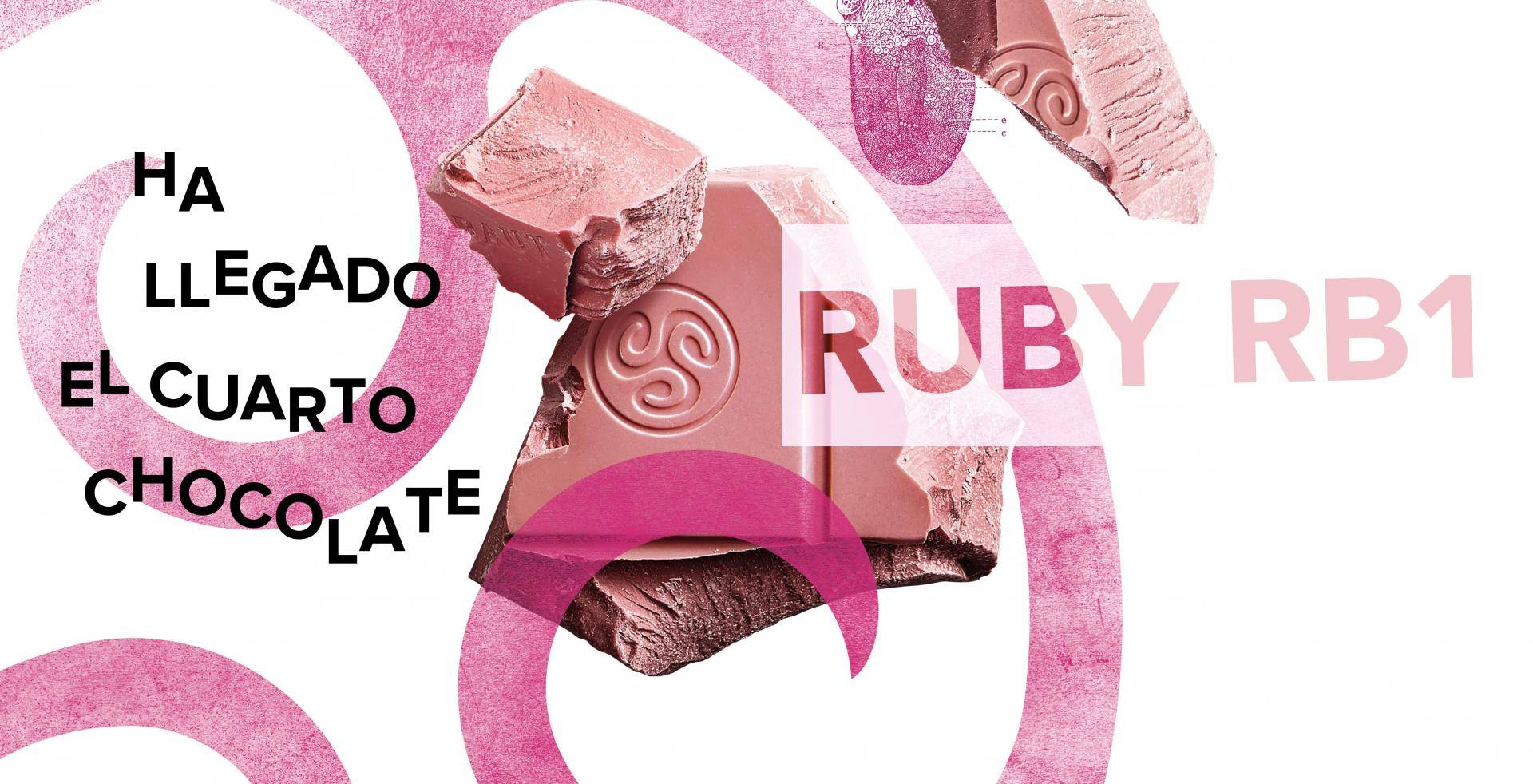 Así es ruby, el chocolate rosa perfecto para postres