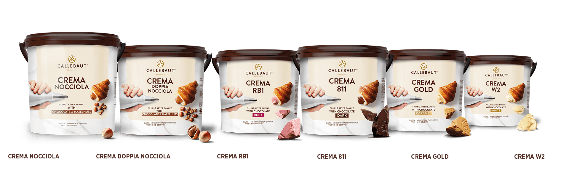 Bucket CREMA fillings range