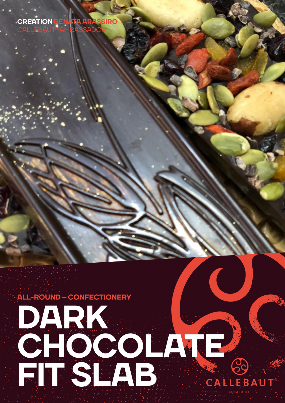 黑巧克力贴身板砖 下载此食谱为一个黑暗的巧克力FIT板。