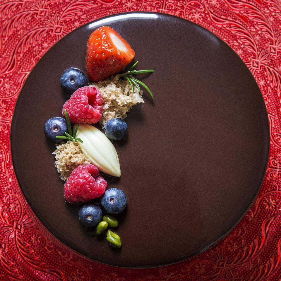 Chocolate cake by Helen Vass. Photo: Debbie Pipe
