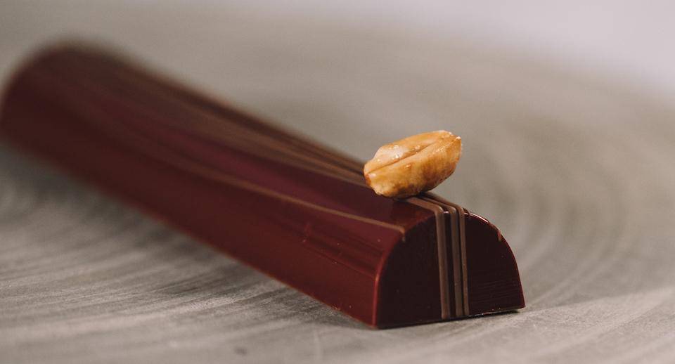 Caramel Peanut Molded Bars by Russ Thayer