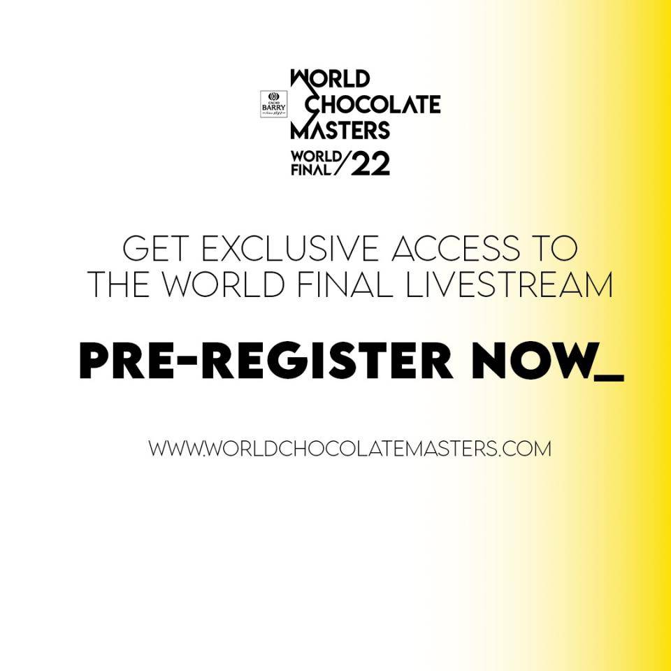 Text: Get exclusive access to the World Final LiveStream. Pre-Register Now