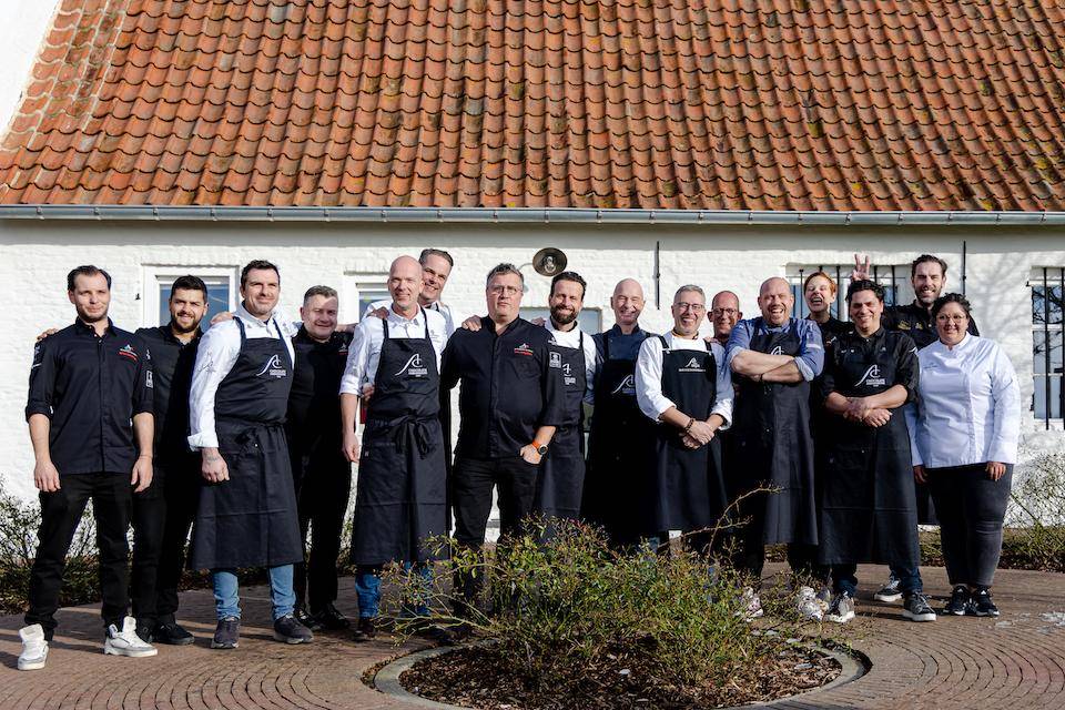 A group photo of Chocolate Academy Chefs and Ambassadors at the gathering in Belgium