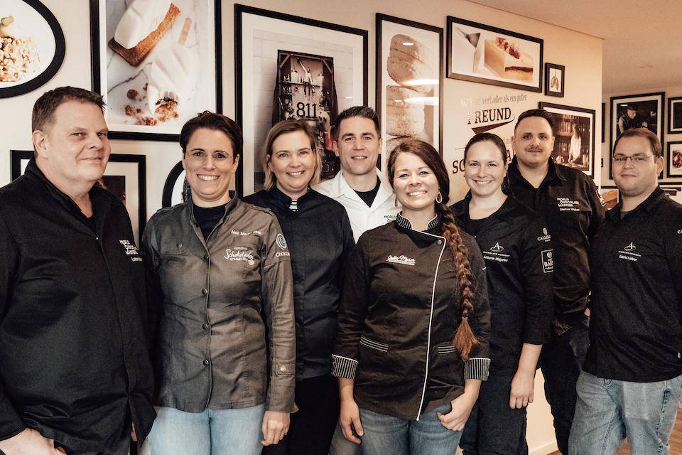 A group photo of Chocolate Academy Chefs and Ambassadors at the gathering in Germany