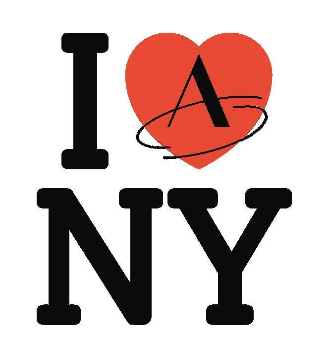 I "heart" NY with the Chocolate Academy logo in the heart