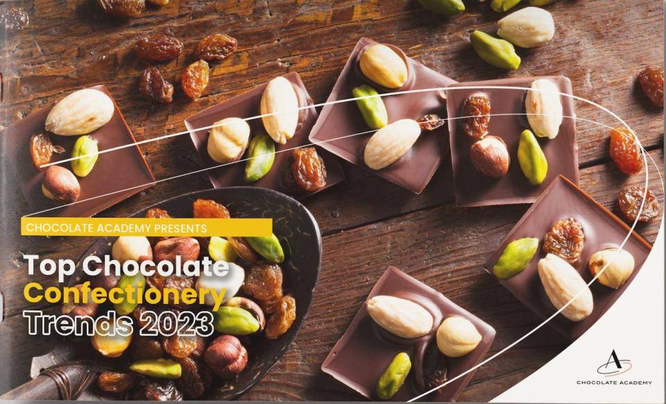 Cover of the chocolate trends booklet