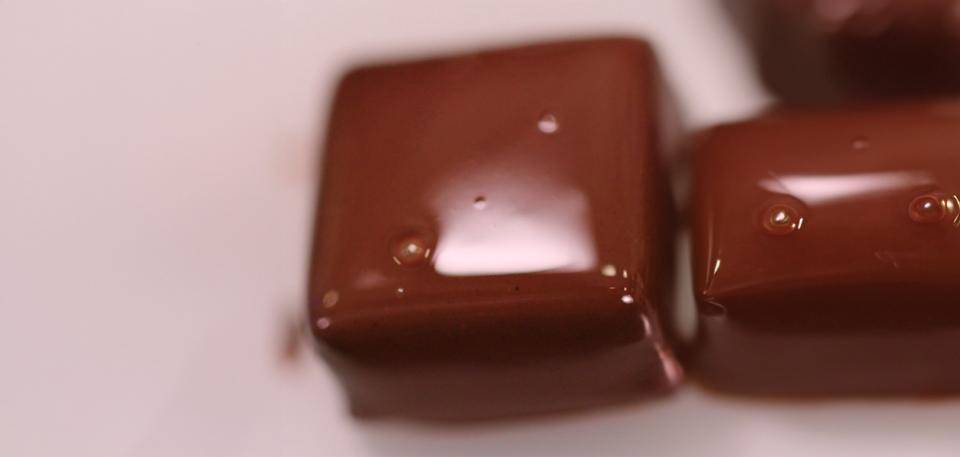 air bubbles in the chocolate