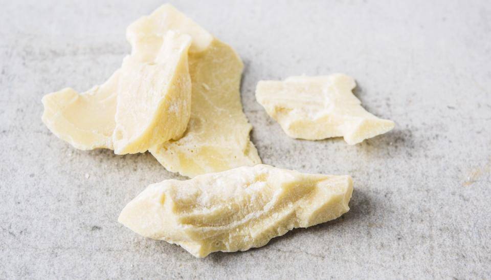 Chunks of cocoa butter