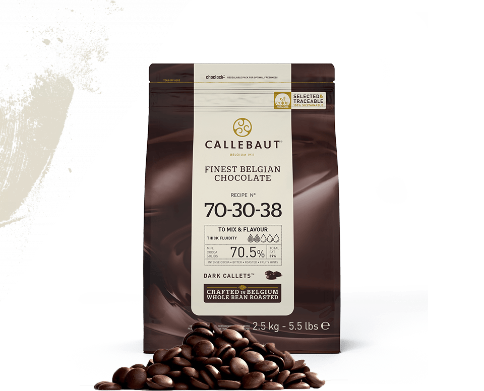 70-30-38 Dark chocolate callebaut