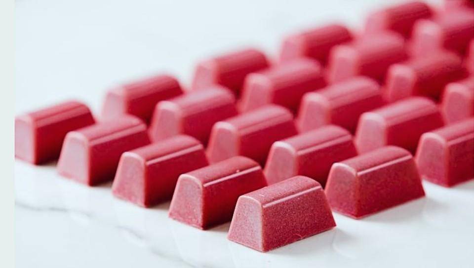 Raspberry Litchi Pralines by Chef Remy Delette