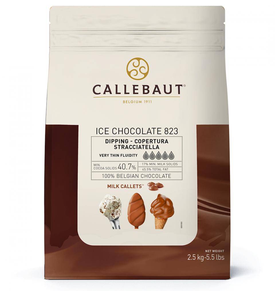Callebaut Schokolade Eiscreme Dipping Milk Callets