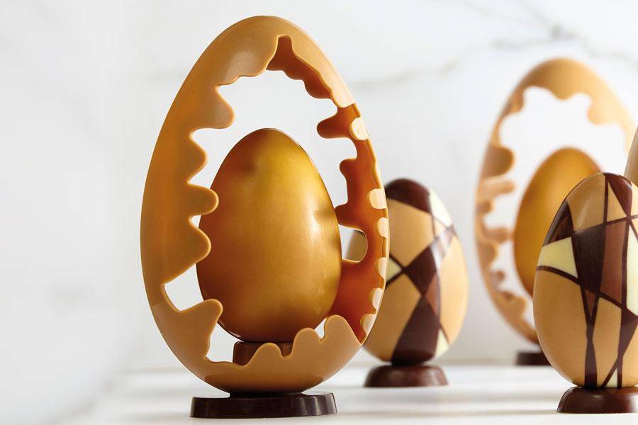 Callebaut Chocolate Huevos de Pascua Dorados