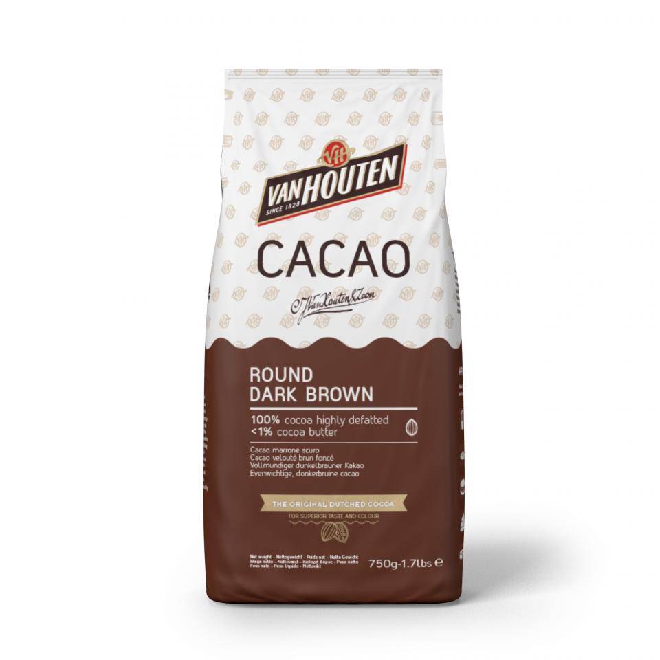 Van Houten - round dark brown - defatted cocoa powder