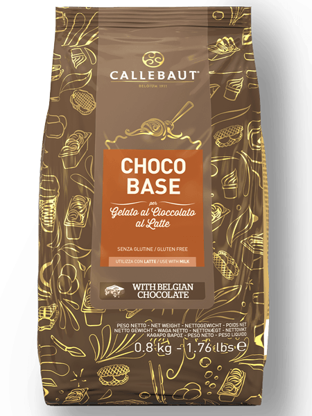 Helado de chocolate clásico con ChocoBase al latte