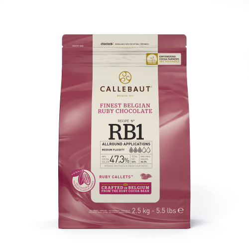 Callebaut Ruby Callets™, zak van 2,5 kg