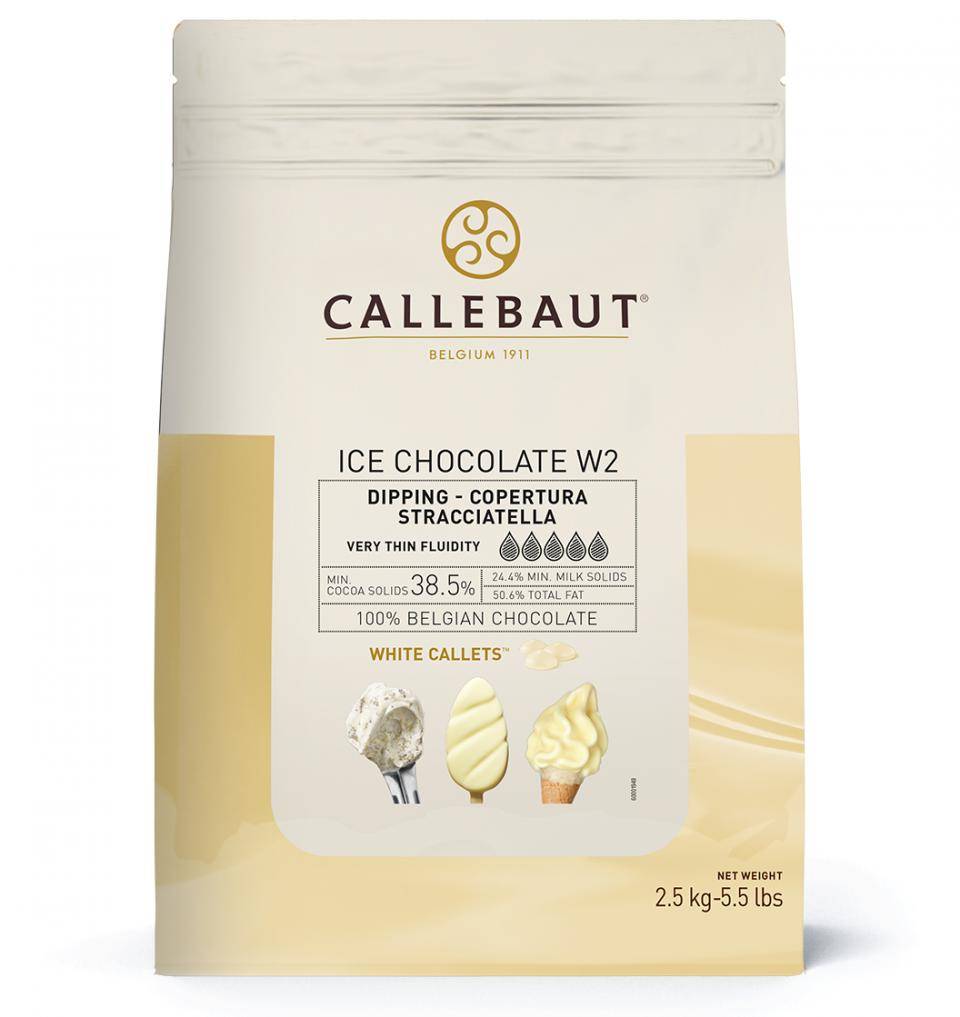 Callebaut Chocolat Crème Glacée Callets White