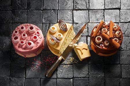 Callebaut dripping cakes