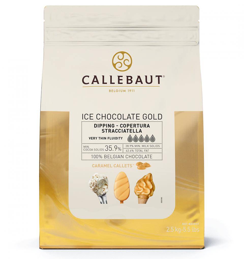 Callebaut Gelato, ice chocolate gold