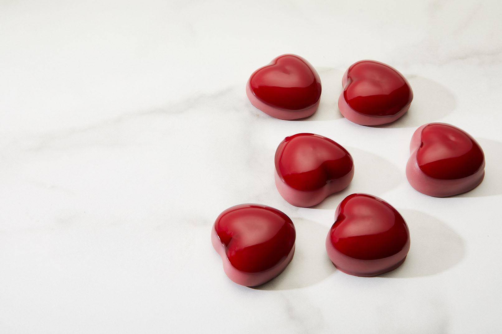Download Ruby Heart Shaped Petit Fours 