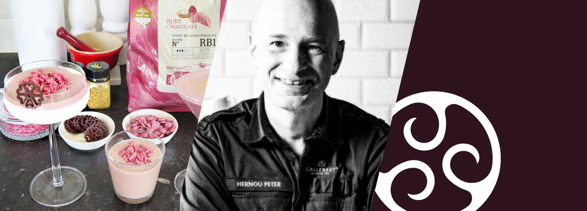 Ruby chocolate summer drinks by Callebaut barista ambassador Peter Hernou