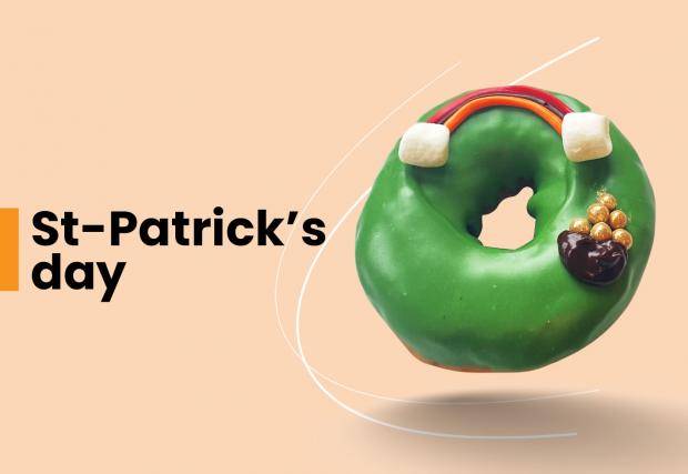 st-Patrick's day donut