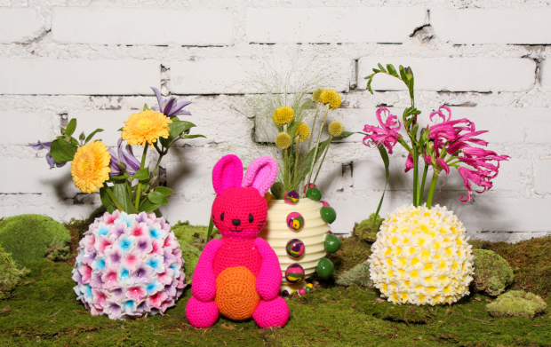 Le merveilleux jardin de Pink et le lapin crochet