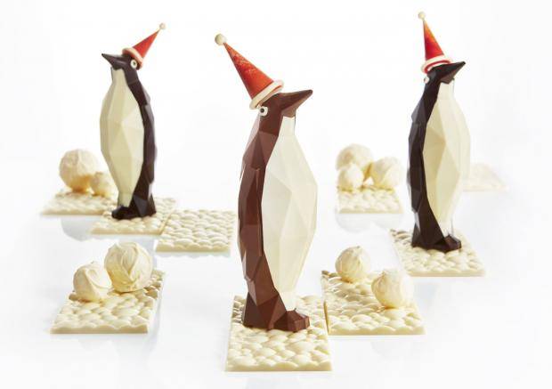 chocolate penguin figure