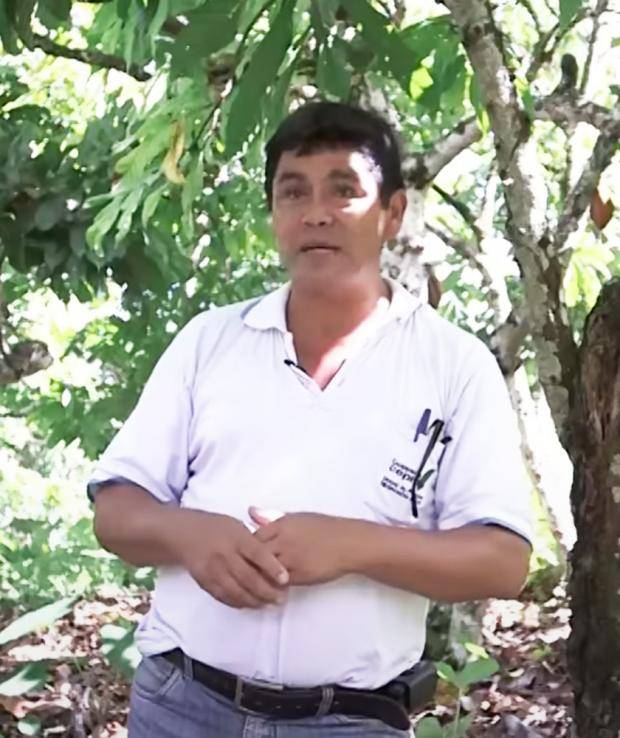 José Ever Delgado, Voorzitter van CEPROAA, Cajaruro, Peruviaanse Amazone