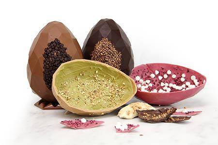 5 colors of chocolate: easter eggs