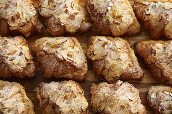 Almond Croissants are a great way to use day-old product