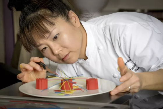 Cherish Finden, the executive pastry chef at The Langham Hotel London