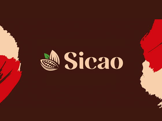 logo sicao fundo vermelho escuro e pinceladas na lateral