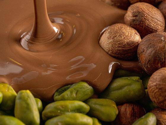 pistachios hazelnuts chocolate